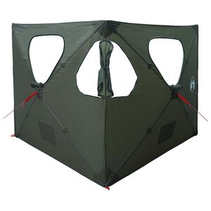 vidaXL Cort de v&acirc;nătoare cu acoperiș Verde Army 145 x 145 x 150 cm