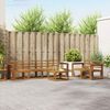 vidaXL Set de canapele de exterior 7 pcs natural Lemn Solid de Acacia