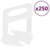 vidaXL Cleme de nivelare a plăcilor 250 buc 1,5 mm