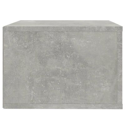 vidaXL Noptieră de perete, gri beton, 50x36x25 cm