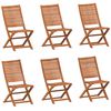 vidaXL Scaune pliabile 6 buc 51x66x95 cm lemn masiv de salc&acirc;m