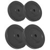 vidaXL Plăci de greutate, 4 buc., 30 kg, ciment