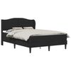 vidaXL Cadru de pat cu headboard Negru 140 x 200 cm Catifea