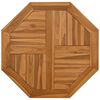 vidaXL Blat de masă, 70x70x2,5 cm, octogonal, lemn masiv de tec