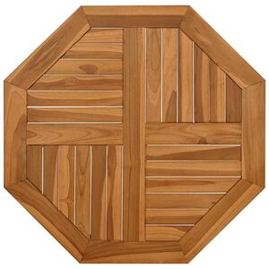 vidaXL Blat de masă, 70x70x2,5 cm, octogonal, lemn masiv de tec