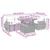 vidaXL Set canapele de grădină cu perne, 6 piese, bej, poliratan
