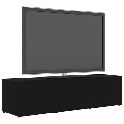 vidaXL Comodă TV, negru, 120 x 34 x 30 cm, PAL