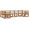 vidaXL Set de canapele de exterior 7 pcs natural Lemn Solid de Acacia