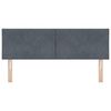 vidaXL Tăblie cap cu headboard Gri &icirc;nchis 160 cm Catifea