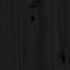 vidaXL Pat de zi, negru, 80x200 cm, lemn masiv de pin