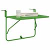 vidaXL Masă Suspendată pentru Balcon Verde 60 x 39 x 65 cm Oțel