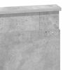 vidaXL Cadru de pat cu headboard Beton 140 x 200 cm Lemn de pin masiv