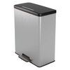 Curver Coș de gunoi Duo cu pedală &bdquo;Deco&rdquo;, argintiu, 26L+26L