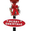 vidaXL Felinar stradal cu moș Crăciun, LED, 180 cm