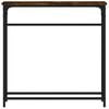 vidaXL Masă consolă, stejar fumuriu, 75x19,5x75 cm, lemn prelucrat