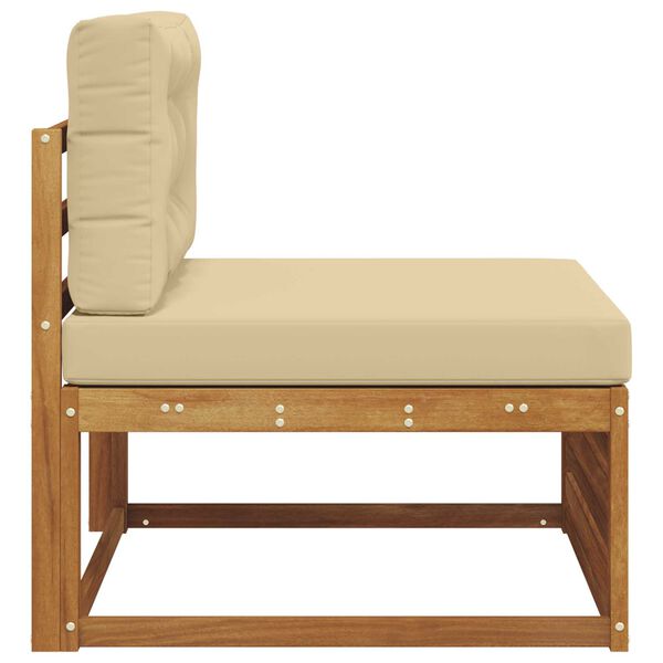 vidaXL Canapea centrală pentru exterior Lemn Solid de Acacia natural