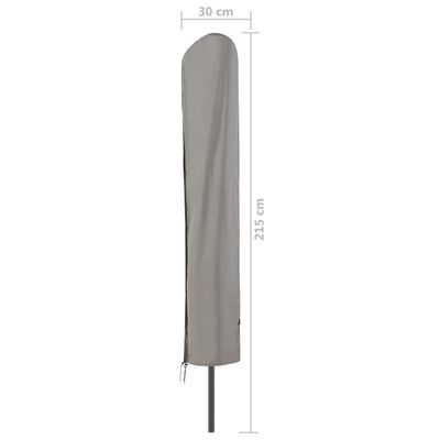 Madison Husă de protecție pentru umbrelă de exterior, gri, 215x30 cm