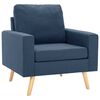 vidaXL Fotoliu, albastru, material textil