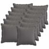 vidaXL Husă pentru pernă 12 buc. HOUTEN Gri deschis 40 x 40 cm