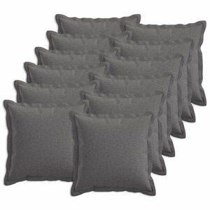 vidaXL Husă pentru pernă 12 buc. HOUTEN Gri deschis 40 x 40 cm