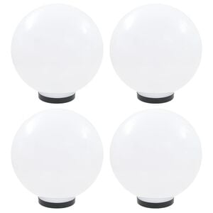 vidaXL Lămpi glob cu LED, 4 buc., 30 cm, PMMA, sferic