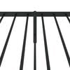 vidaXL Cadru de pat din metal cu tăblie, negru, 100x200 cm