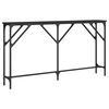vidaXL Masă consolă, negru, 140x23x75 cm, lemn prelucrat