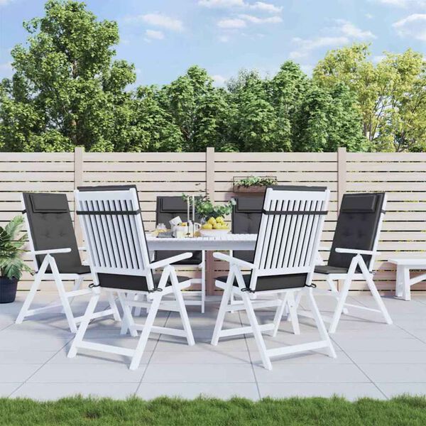 vidaXL Perne scaun cu spătar &icirc;nalt 6 buc, antracit, țesătură Oxford