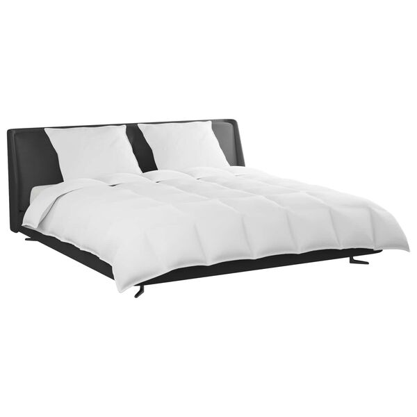 vidaXL Set de Pături cu pernă 3 pcs Alb Pene de rață