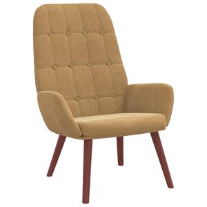 vidaXL Scaun de relaxare, maro, catifea