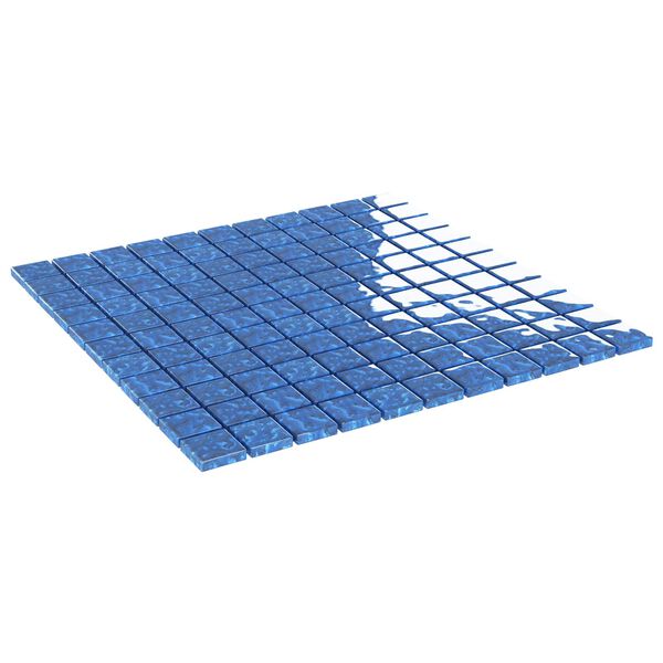 vidaXL Plăci mozaic 11 pcs albastru 50 x 50 cm Sticlă