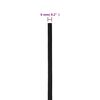 vidaXL Fr&acirc;nghie de barcă, negru complet, 6 mm, 250 m, polipropilenă
