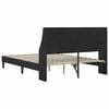 vidaXL Cadru de pat cu headboard Negru 140 x 200 cm Catifea