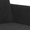 vidaXL Fotoliu canapea, Negru, 60 cm, catifea