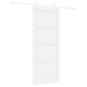 vidaXL Ușă glisantă Alb 83 x 202 cm Lemn masiv de pin