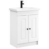 vidaXL Set de mobilier pentru baie Alb 56 x 37,5 x 81 cm