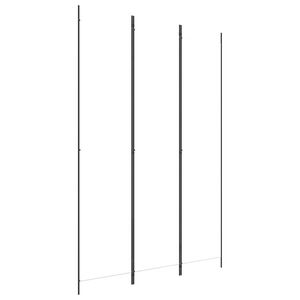 vidaXL Paravan de cameră cu 3 panouri, alb, 150x220 cm, textil