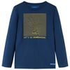 Tricou de copii cu m&acirc;neci lungi bleumarin 116