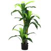 vidaXL Copac artificial Dracaena 36 de frunze 120 cm verde