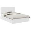 vidaXL Pat cu storage cu sertar Alb 140 x 190 cm Lemn prelucrat