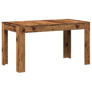 vidaXL Masă de bucătărie, lemn vechi, 140x74,5x76 cm, lemn prelucrat