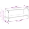 vidaXL Cabinet TV Lemn Vechi 100x33x41cm Lemn Ingineresc și Fier