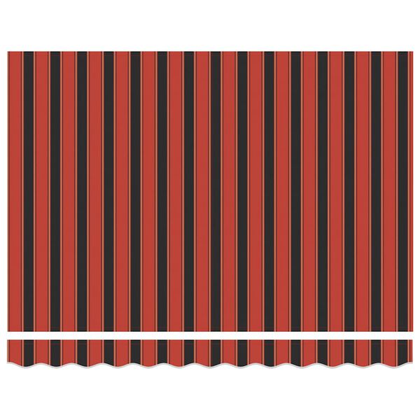 vidaXL Copertină retractabilă automată, portocaliu și maro, 3x2,5 m