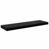vidaXL Rafturi de perete, 4 buc., negru extralucios 80x23,5x3,8 cm MDF