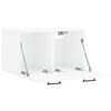 vidaXL Dulap de perete, alb extralucios, 60x36,5x35 cm, lemn compozit