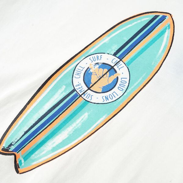 Tricou pentru copii cu mâneci scurte, ecru, 116