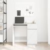 vidaXL Birou alb 86x49x76 cm lemn prelucrat