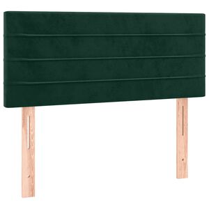 vidaXL Tăblie de pat, verde &icirc;nchis, 100x5x78/88 cm, catifea