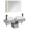vidaXL Set dulap baie 4 buc. Sonoma gri Lemn prelucrat