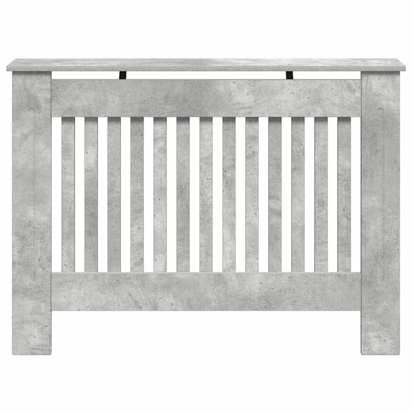 vidaXL Capac pentru radiator Gri din beton 112 x 19 x 81,5 cm
